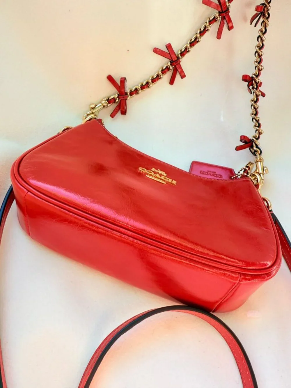coach Teri Mini Crossbody Bag With Bows cdw68